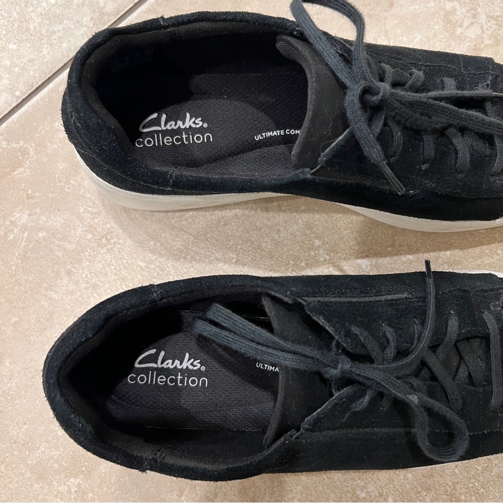 Clark’s black sueded sneakers - Picture 5 of 8